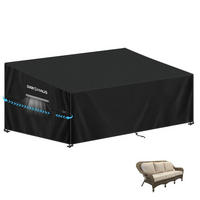 GARTENLOUNGE Abdeckung 205x99x89/61cm Wasserdicht 420D Oxford Gewebe - Schwarz, Kunststoff (1/1/1cm)