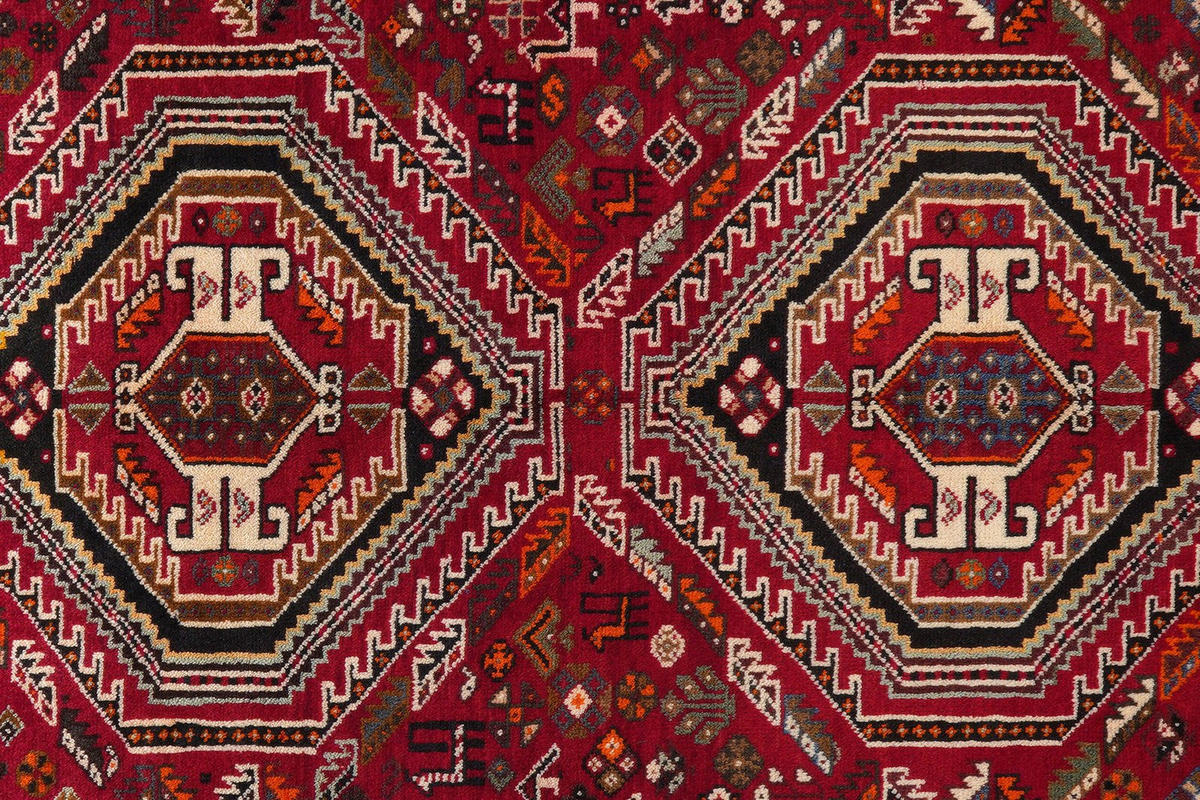 ORIENTTEPPICH handgeknüpft Gashgai Rot 254/177 cm Schurwolle - Rot, Textil (177/254cm) - Looma