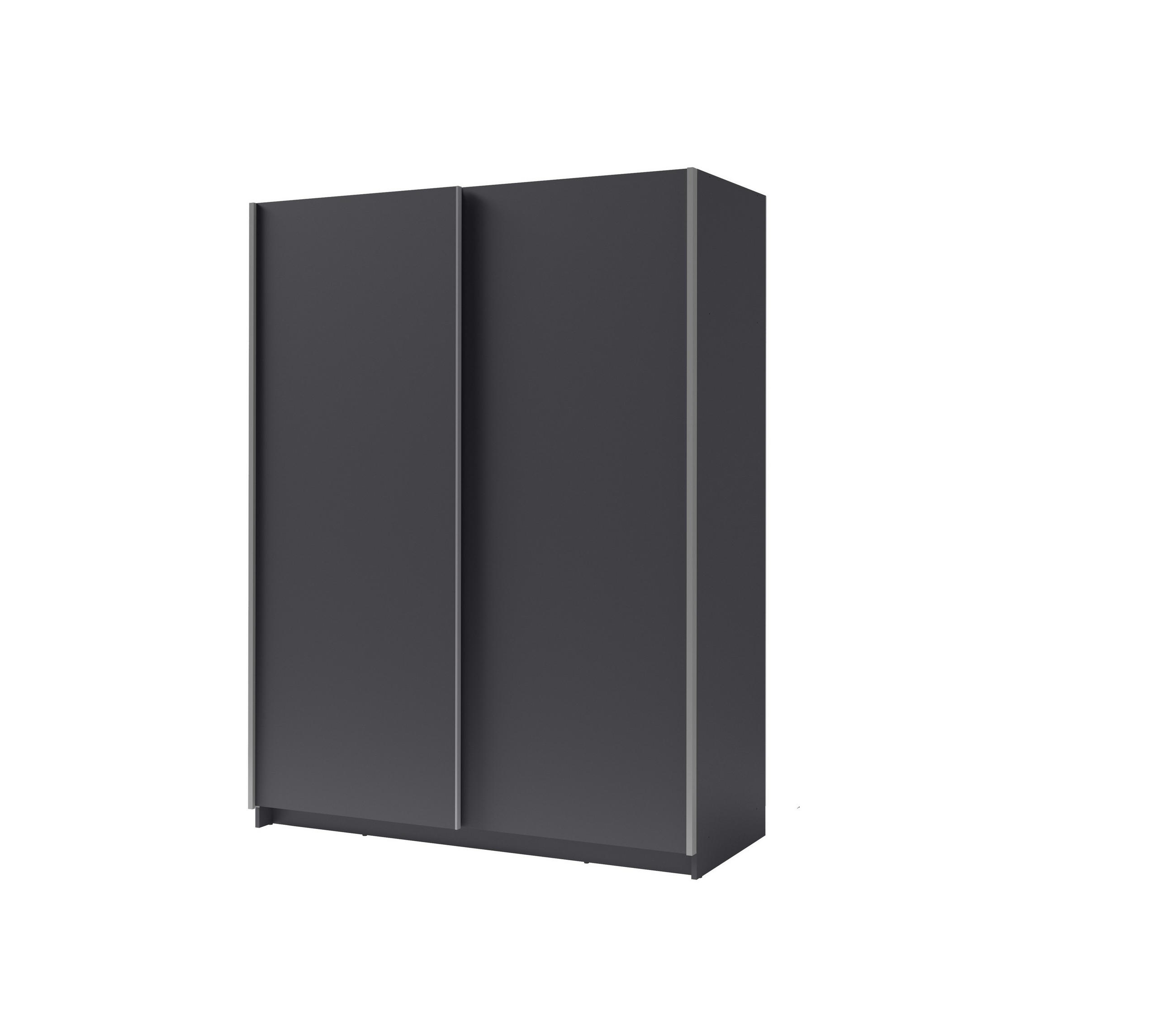 Masseno Schwebetürenschrank Graphit 150.6x198.5x62 cm