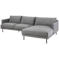 ECKSOFA 285x161x81 Silikon-Feder Mix grau TRIENT - Grau, Holz (285/161cm) - Massivmoebel24