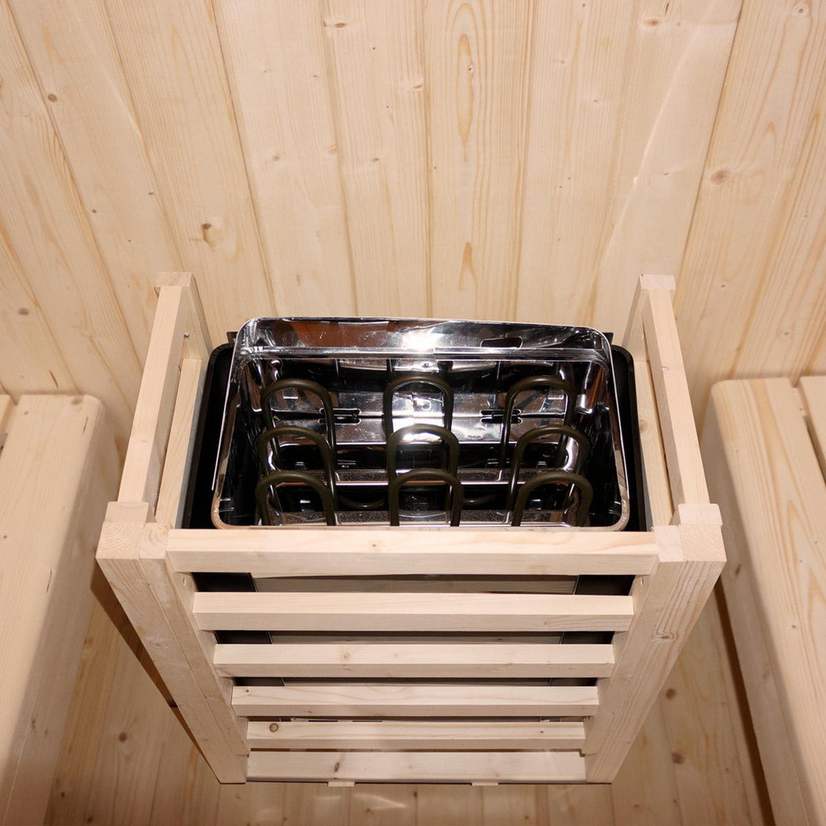 OUTDOOR SAUNA CUBE L - L - Braun, Holz (192.8/194/180cm) - Home Deluxe