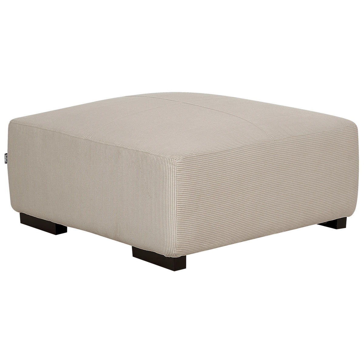 OTTOMANE Beige Lungo - Beige, Textil (80/35/80cm) - Beliani