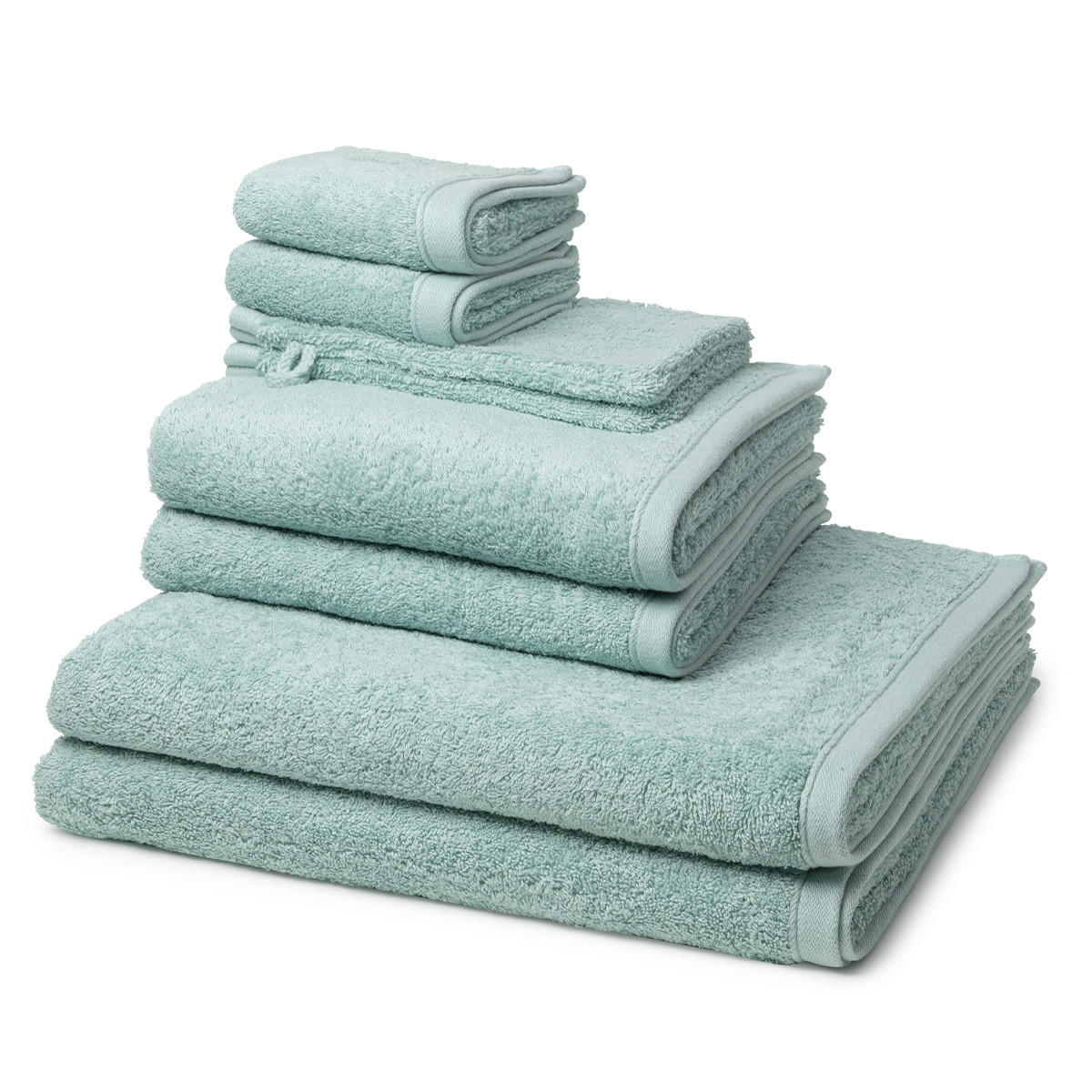 FROTTIERSET Vita 8-teilig - Grün, Textil (50/100cm) - Ross