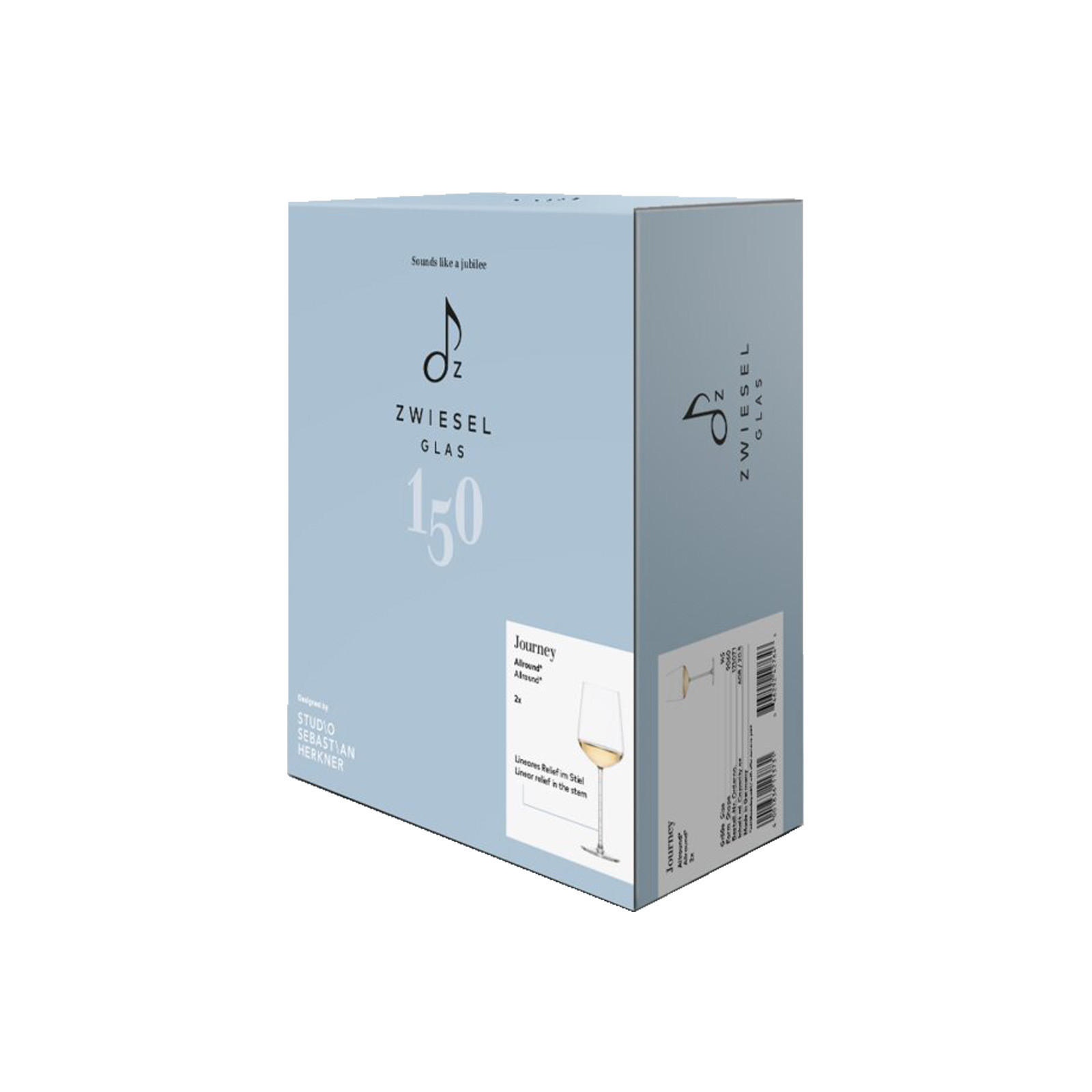 ALLROUND WEINGLÄSER Journey transparent 608 ml 2er Set - Transparent, Glas (0.608L) - Zwiesel Glas