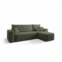 ECKSOFA Agepo Stoff Quelle - Grün, Holzwerkstoff/Textil (250/150cm) - Fun Möbel