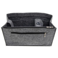 TASCHENORGANIZER XL, 36x12x22 cm, aus Filz, Grau - Grau, Kunststoff (36/12/22cm) - Dunedesign