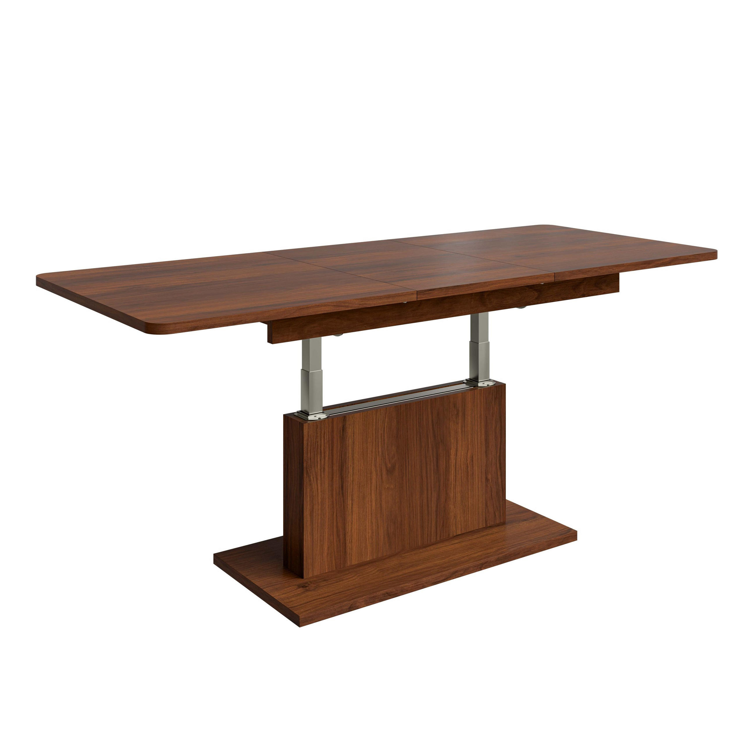 COUCHTISCH rechteckig Nussbaum 126/70/58 cm - Nussbaumfarben, Holzwerkstoff (70/126/58cm) - designimpex