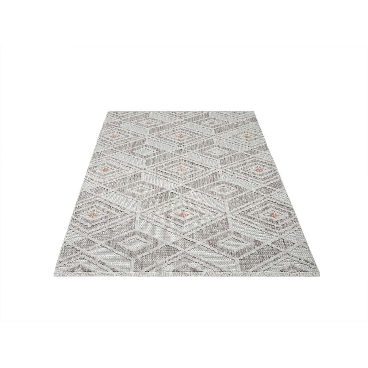 KURZFLOR-TEPPICH Lindo 8875 Terra 200x290 cm - Beige, Textil (200/290cm) - carpet city