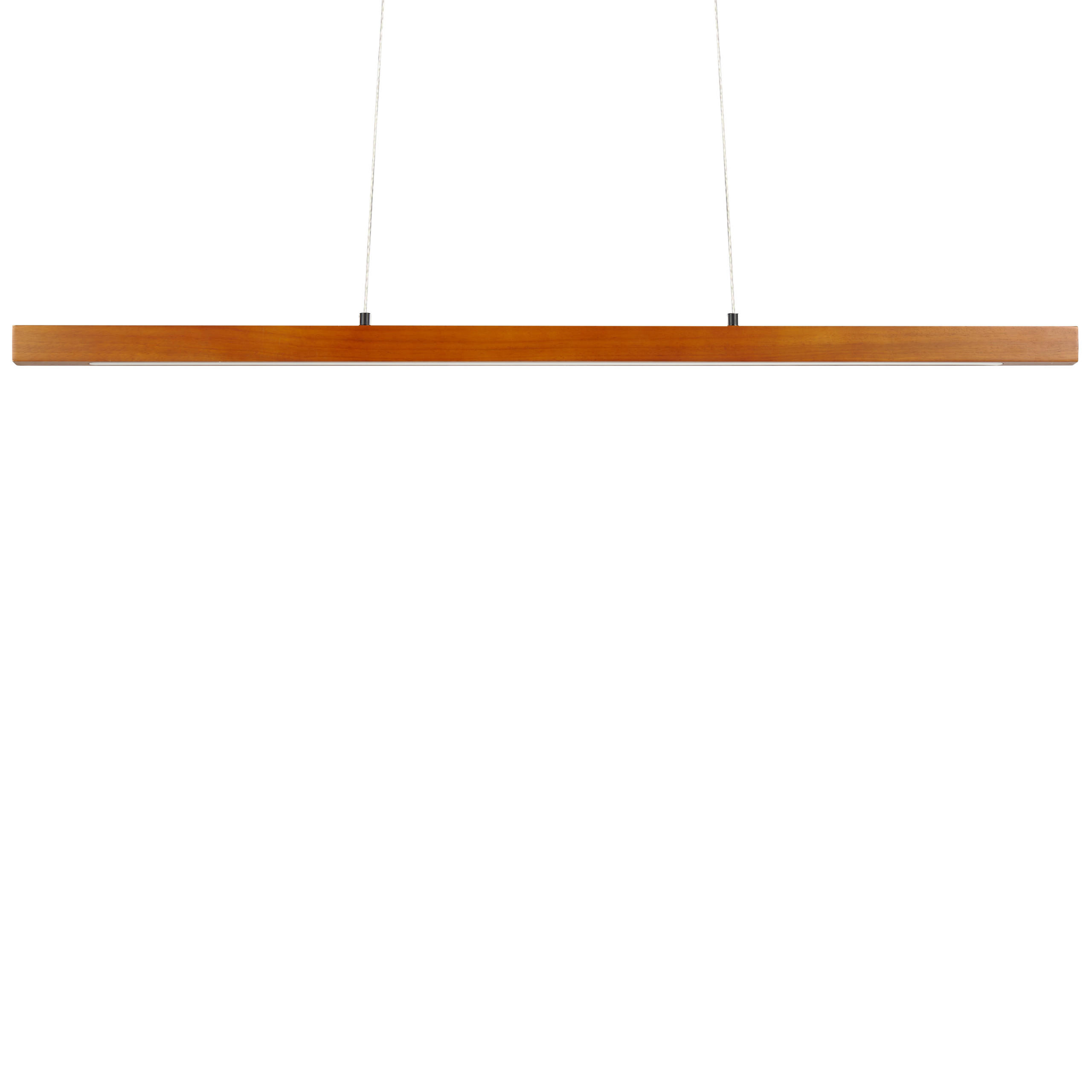 HÄNGELEUCHTE Stewarts 4/115/125 cm - Dunkelbraun, Holz (4/115/125cm) - Beliani