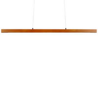 HÄNGELEUCHTE Stewarts 4/115/125 cm - Dunkelbraun, Holz (4/115/125cm) - Beliani