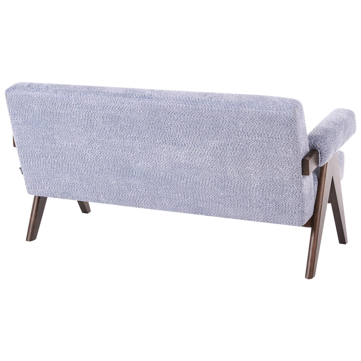 SOFA-SET Chenillegewebe Hellblau/Dunkelbraun Tamre - Hellblau, Textil (148/79/78cm) - Beliani