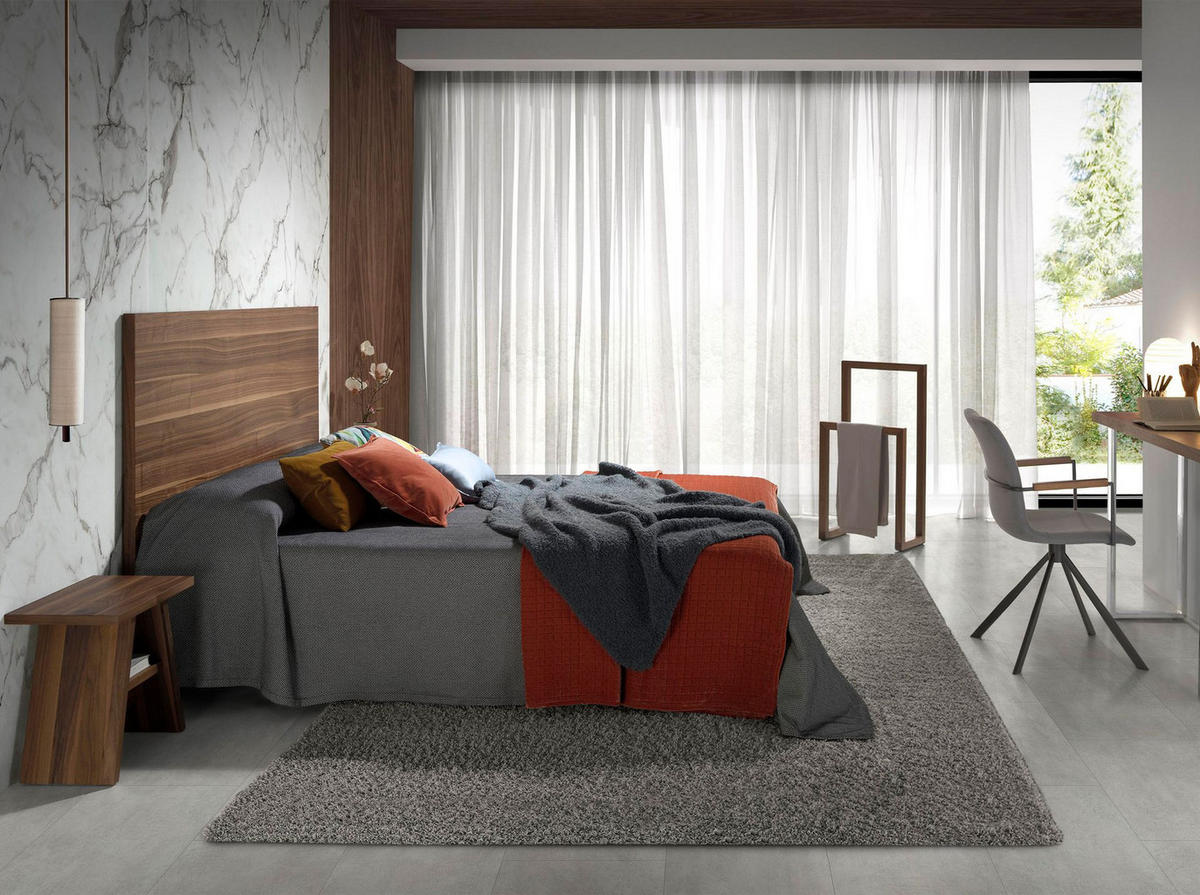 NACHTTISCH aus Kiefernholz 48/25/90 cm - Walnussfarben, Holz (48/90/25cm) - ANGEL CERDA