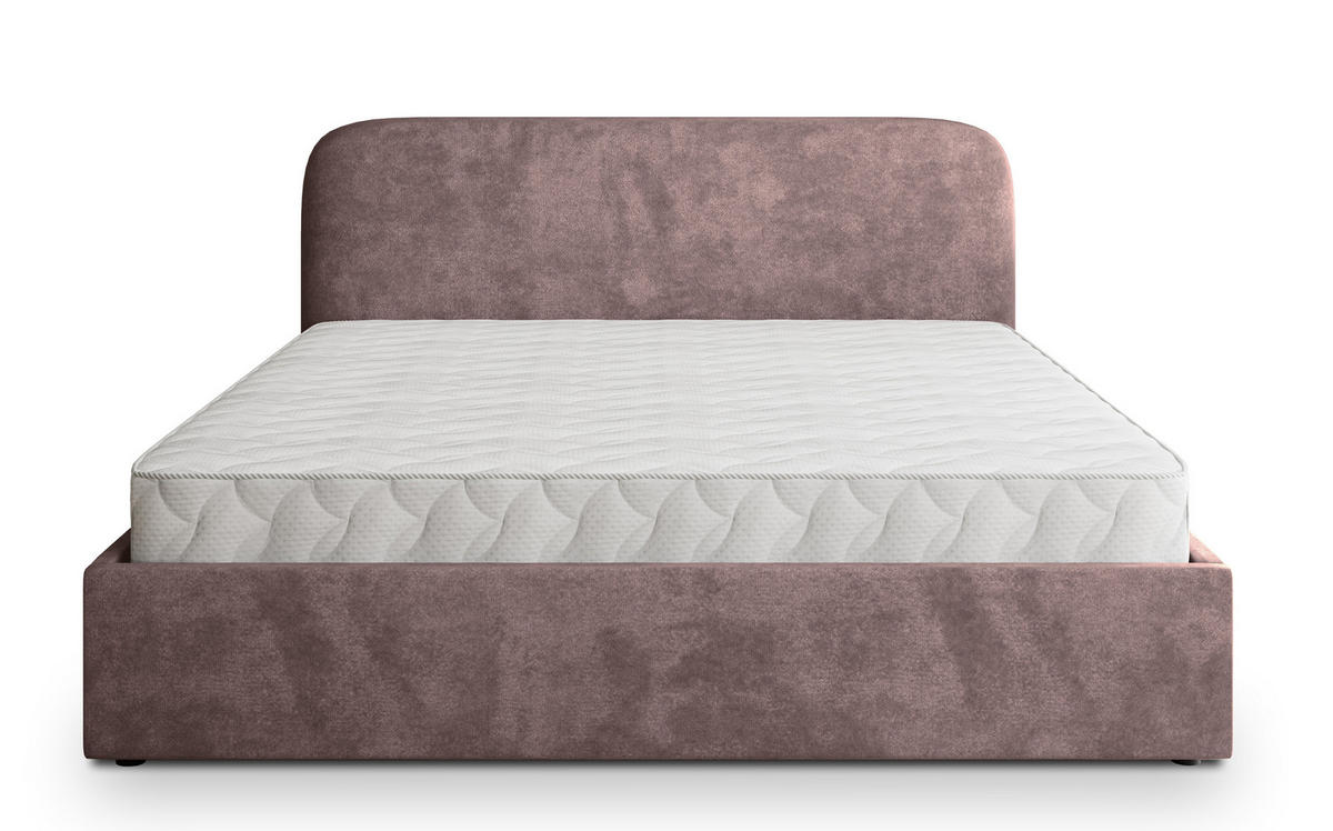 POLSTERBETT RENIVE K 200x200 cm mit Bettkästen - Rosa - Rosa, Holz/Textil - MASSENO