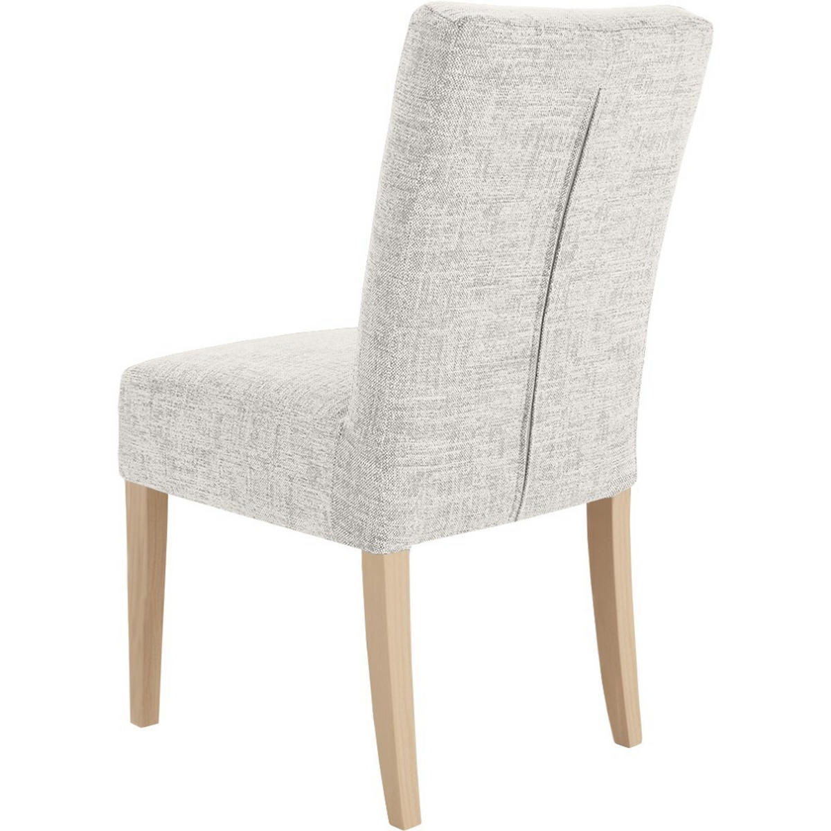 STUHL FREYA mit Buchenholzbeinen, Polsterstuhl, Beige - Beige/Buchefarben, Holz (47/94/42cm) - Beautysofa