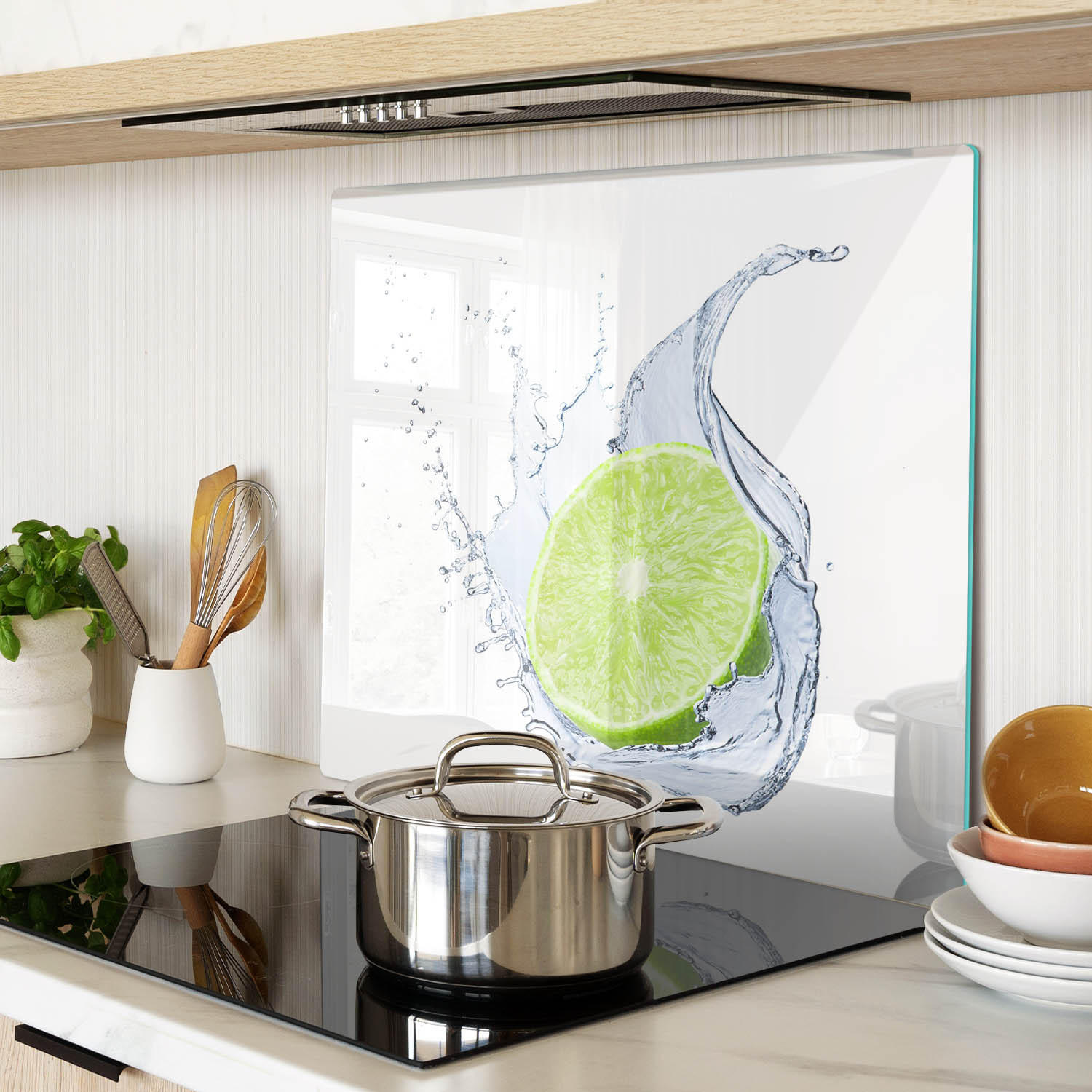GLASPLATTE 60x52 cm Kalk - Grün, Glas (60/0.4/52cm) - TULUP