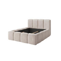 POLSTERBETT NOVERA – 180×200 cm - mit lattenrost ,Ohne Bettkasten Kaschmir Beige - Kaschmir/Beige, Holzwerkstoff (180/200cm) - Milaros Markt