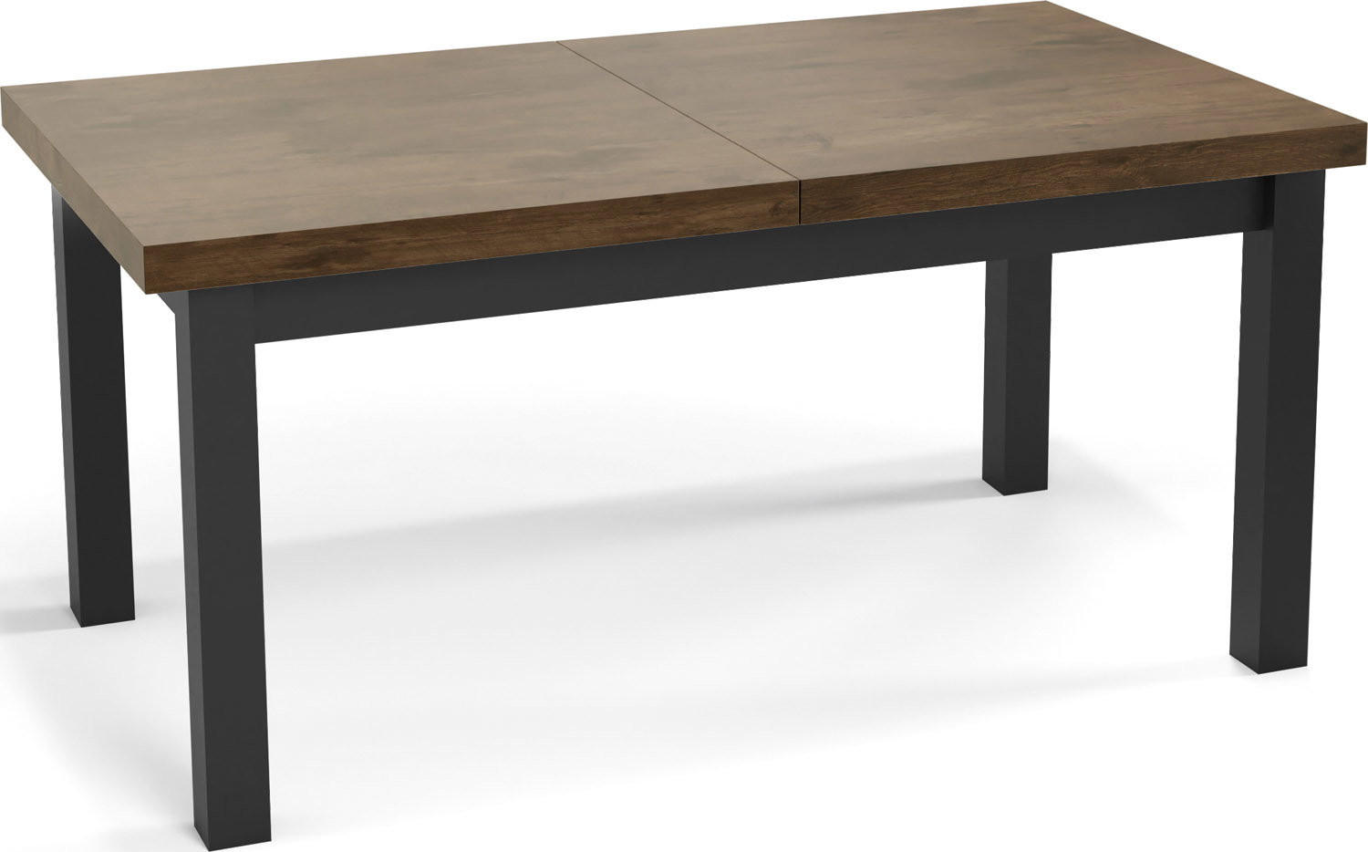 ESSTISCH Gemini rechteckig ausziehbar, Lefkas Eiche 170-250/90/78 cm - Alteiche/Schwarz, Holz/Holzwerkstoff (90/250/78cm) - WFL GROUP