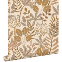 TAPETE Blätter 50 x 900 cm - Beige, Papier (50/900cm) - ESTAhome