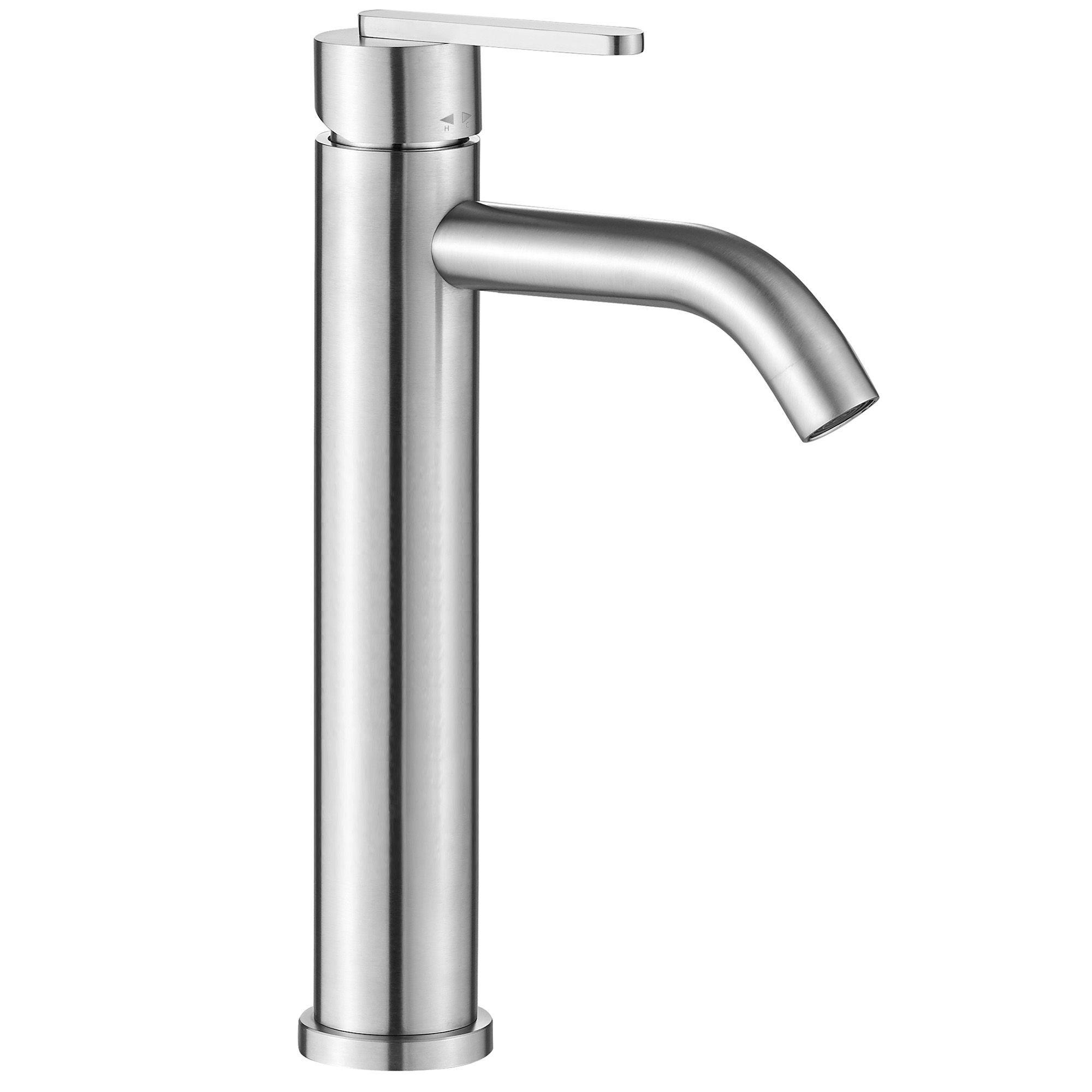 WASCHBECKENARMATUR Rea Ontario Brush Nickel - Nickelfarben, Metall (4.5/30/14.5cm) - REA