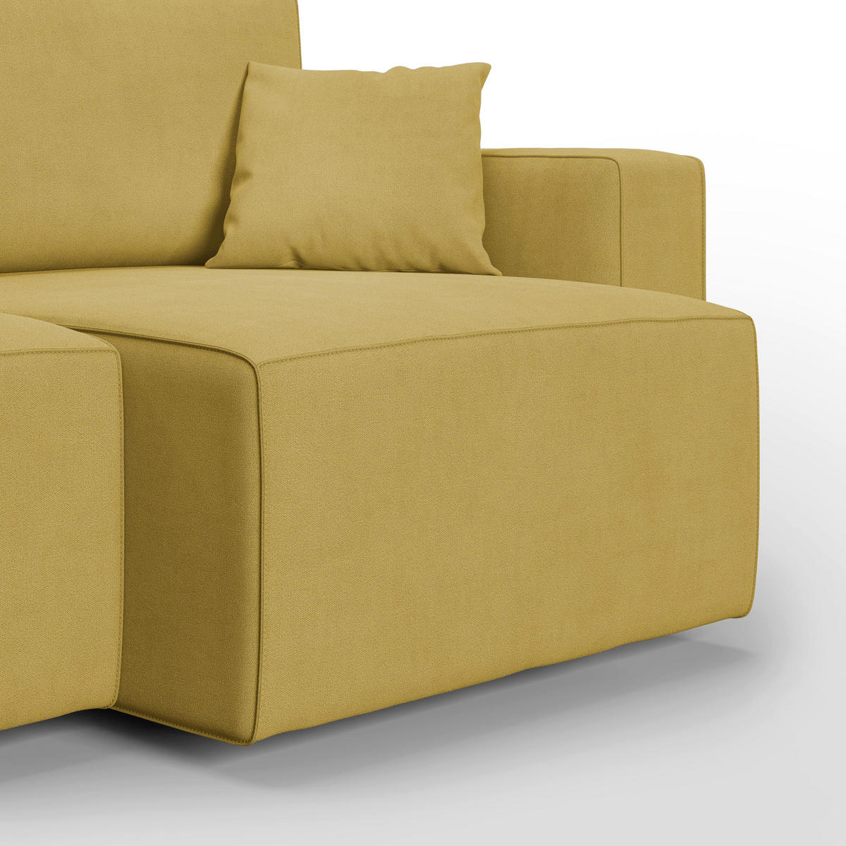 LINEARSOFA Morfeo - Gelb, Textil (215/86/99cm) - Divani.store