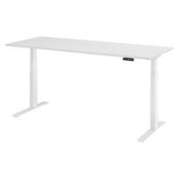 SCHREIBTISCH elektrisch XDKB 80/200/74 cm in Weiß/Weiß - Weiß, Holzwerkstoff (80/200/74cm) - bümö