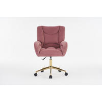 BÜROSTUHL Rosa Höhenverstellbar - Pink, Metall (64/92.5/62cm) - PANGIVO