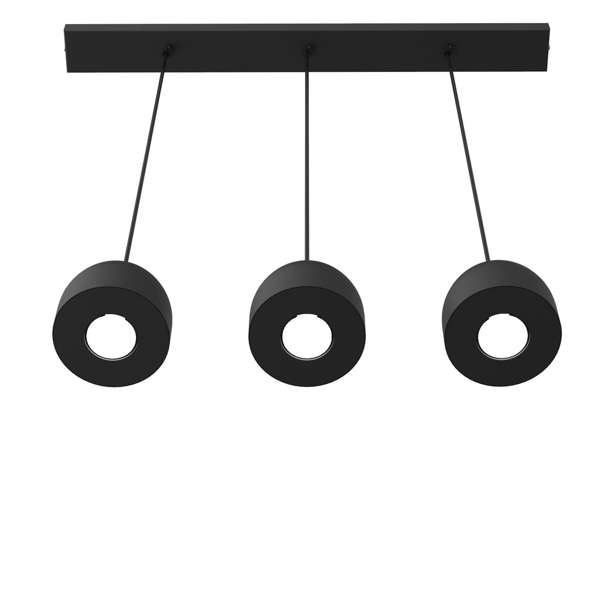 HÄNGELEUCHTE - Schwarz, Metall (6.5/69/120cm) - Lumicom