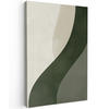 LEINWANDBILD Japandi - Grün - Abstrakt - Modern 90x140 cm - Salbeigrün, Textil (90/140cm) - MuchoWow