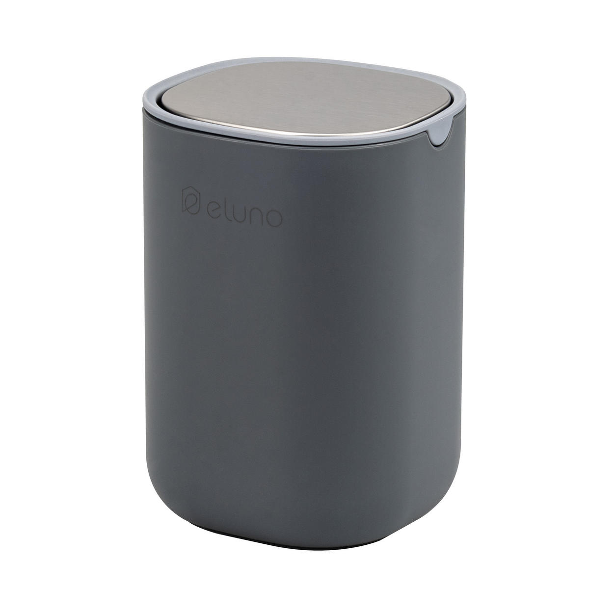 KOSMETIKEIMER EDOLO, Kunststoff, grau - Grau, Kunststoff (11.5/15.5/11.5cm) - eluno