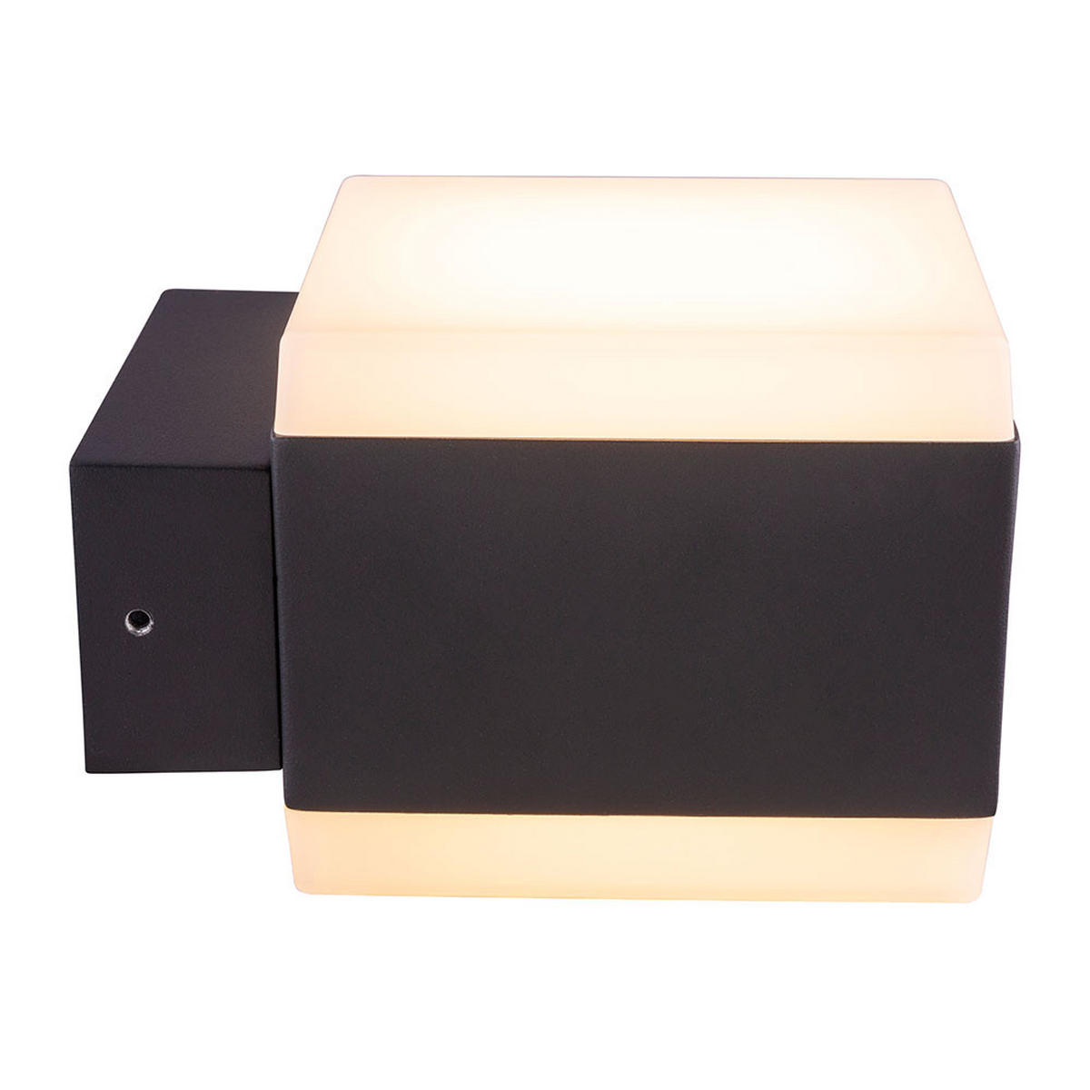 WANDLEUCHTE SLICE LED Aluminium Anthrazit, Up & Down - Anthrazit, Metall (11/9/14cm) - Globo Lighting