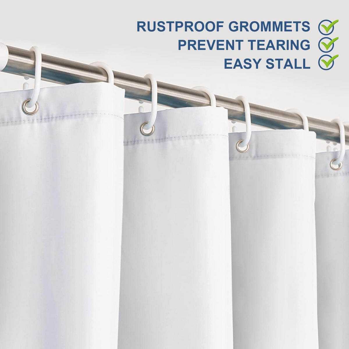 DUSCHVORHANG 180 x 180 cm 100% Polyester für Badewanne und Badezimmer waschbar schimmelresistent antibakteriell - Multicolor, Textil (180/180cm) - MCBOSON