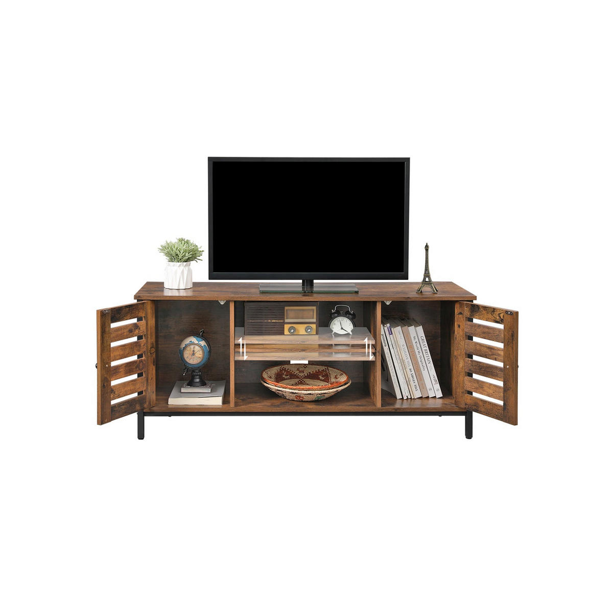 TV-LOWBOARD INDUSTRIE-DESIGN - Braun, Holzwerkstoff (40/50/110cm) - Hansiro