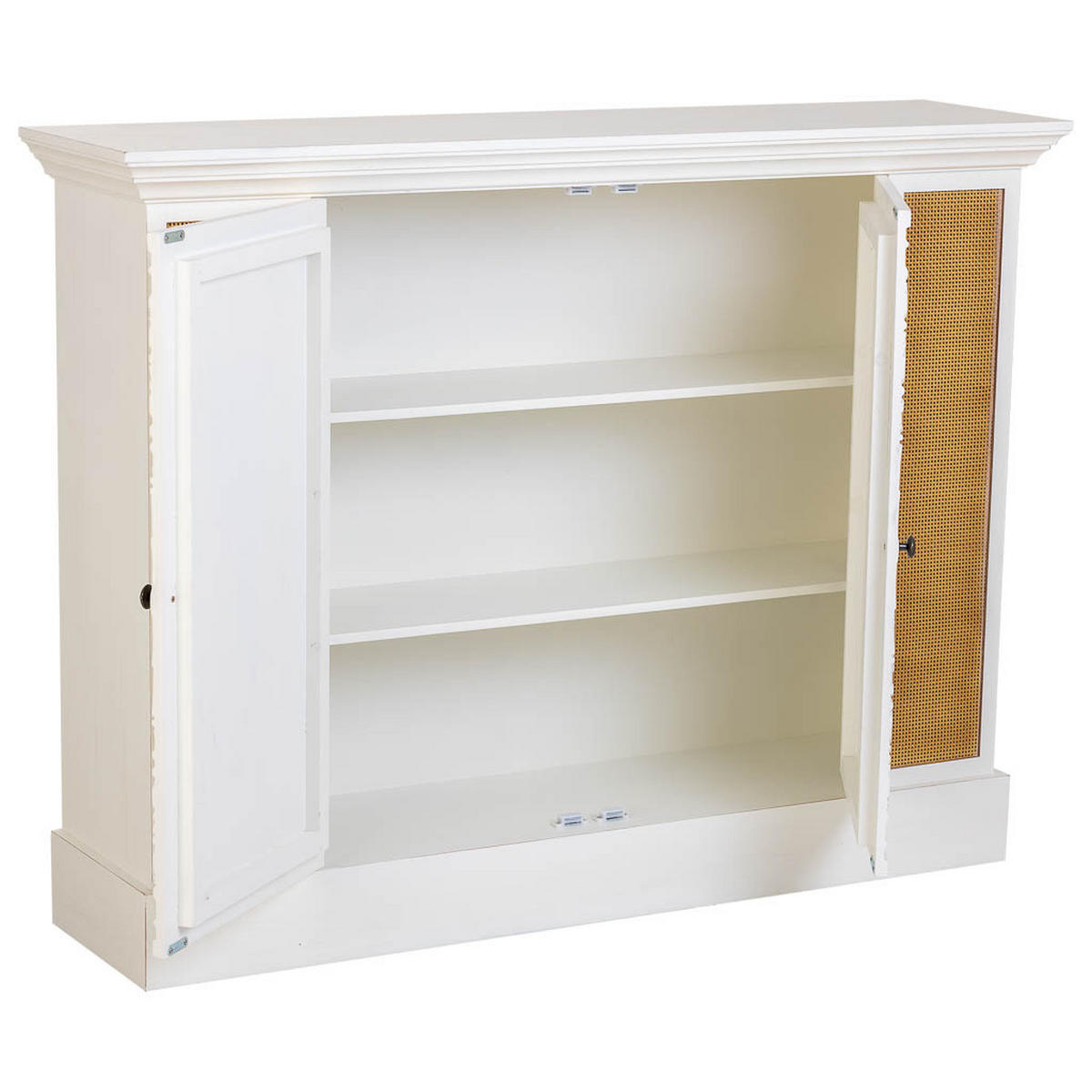 HOLZSCHRANK mit 2 Türen 130x33x99 cm - Weiß, Holz (130/99/33cm) - Wanderlust