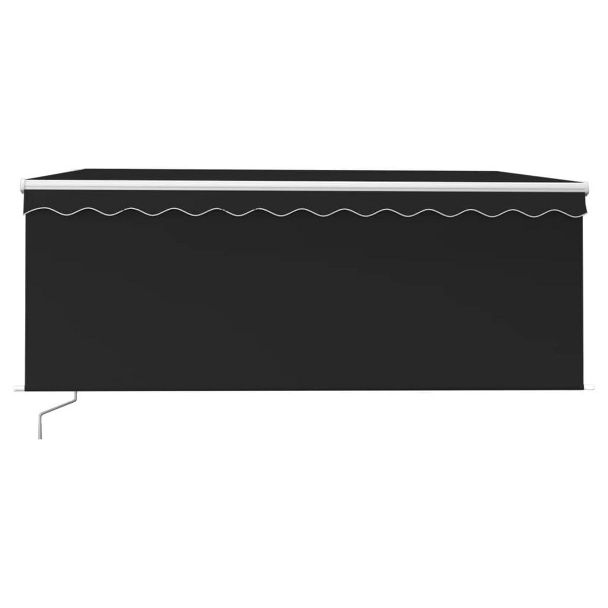 MARKISE Manuell Einziehbar mit Rollo 3x2,5 m Anthrazit - Anthrazit, Metall (300/1/300cm) - furnicato