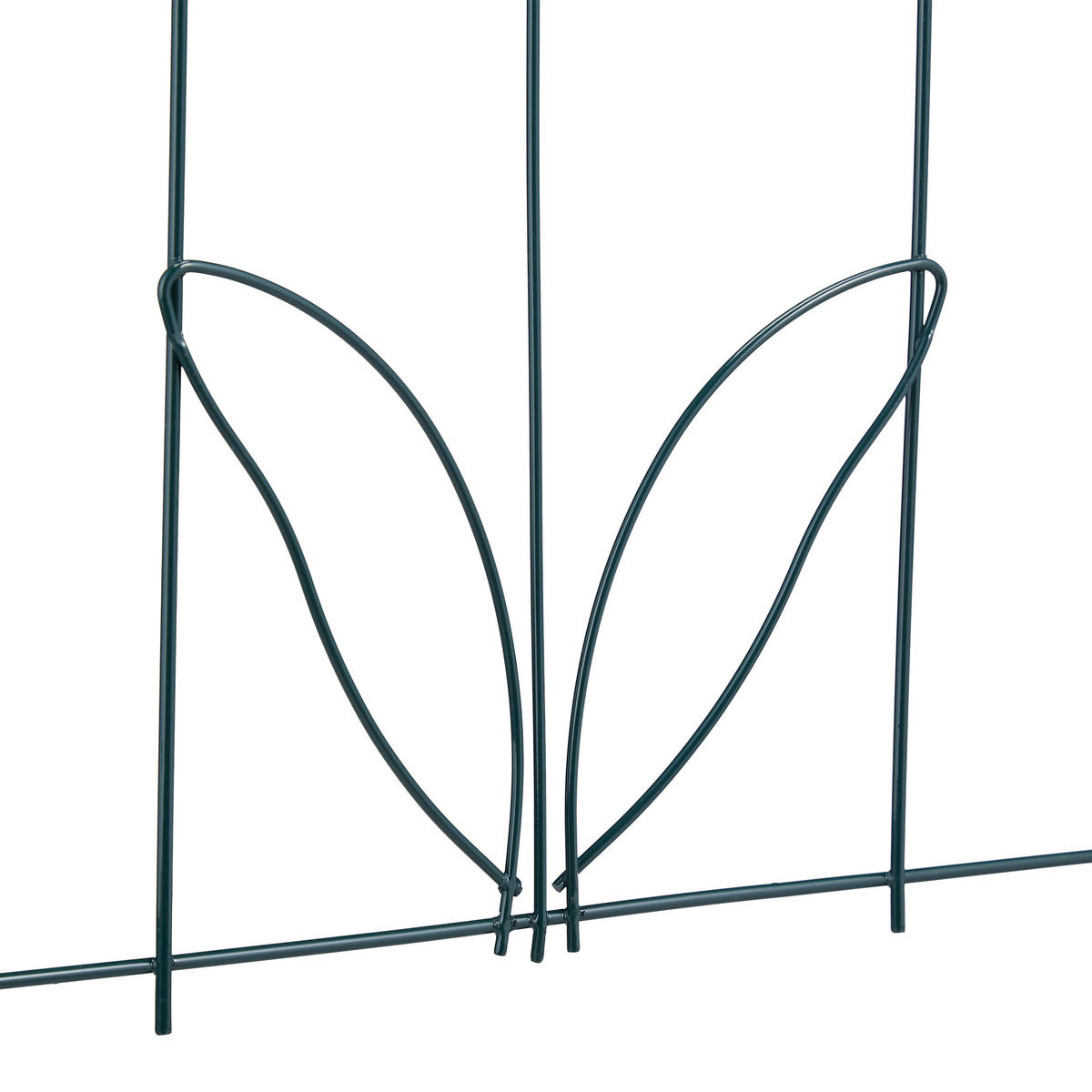 BEETZAUN - Dunkelgrün, Metall (244/81.5/0.3cm) - Relaxdays
