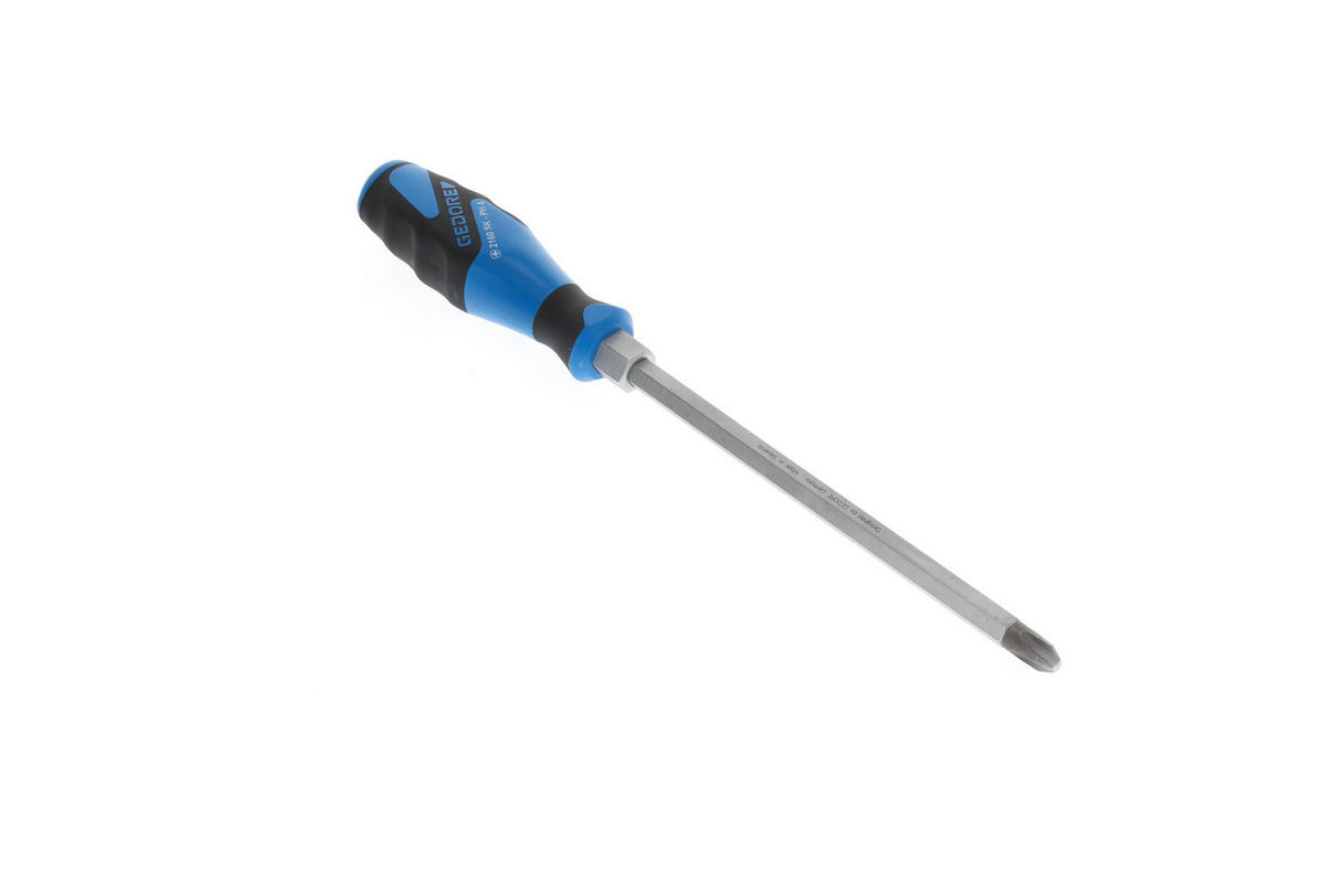 2160SK PH 4 3K-SCHRAUBENDREHER MIT SCHLAGKAPPE KREUZSCHLITZ PH 4 - Multicolor, Kunststoff/Metall (4/33cm) - Gedore