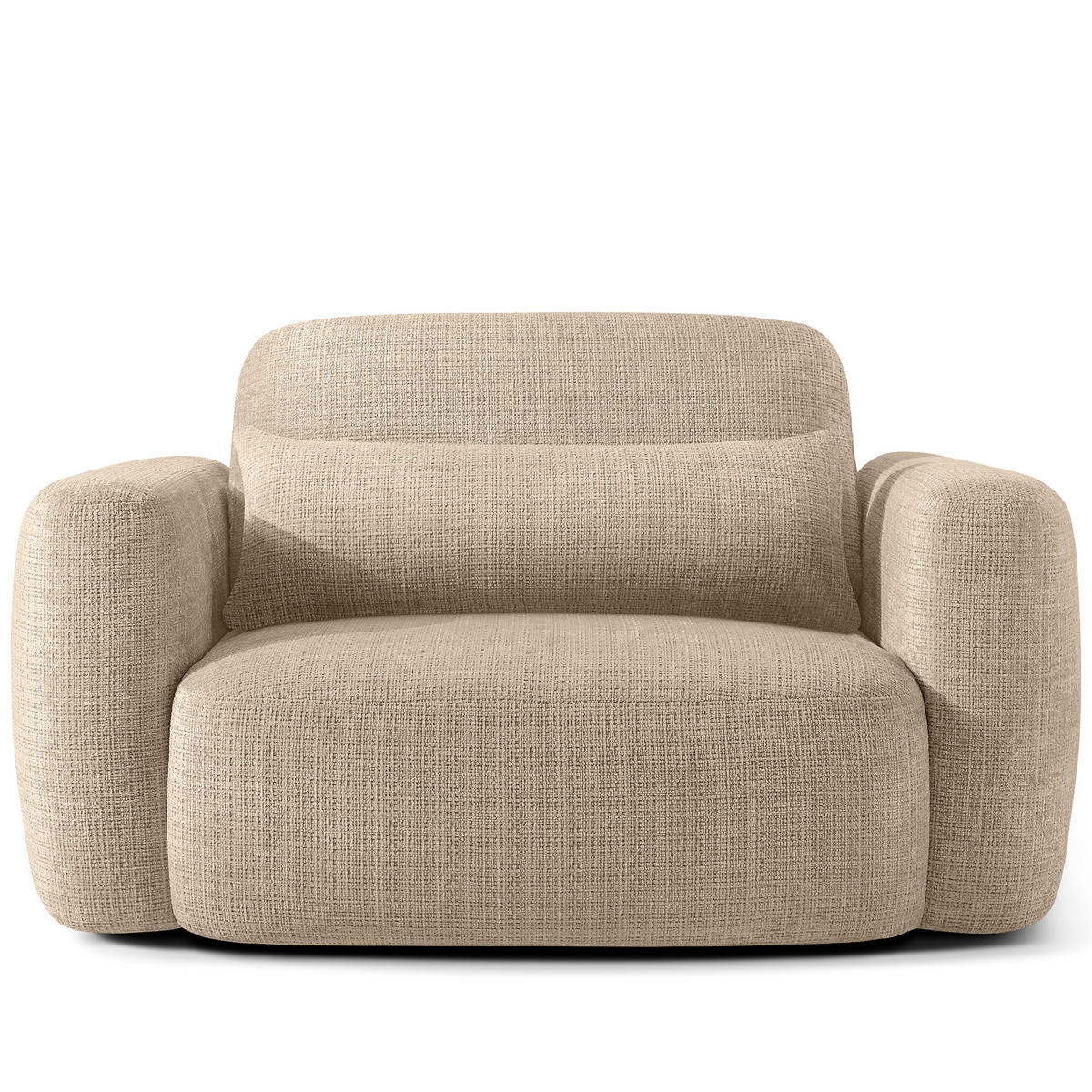 SESSEL ELOSA - Beige, Holz/Textil (145/85/115cm) - KONSIMO®