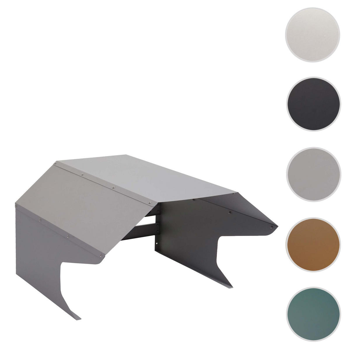 MÄHROBOTER-GARAGE 41x60x70cm Metall Grau - Grau, Metall (60/41/70cm) - PROREGAL