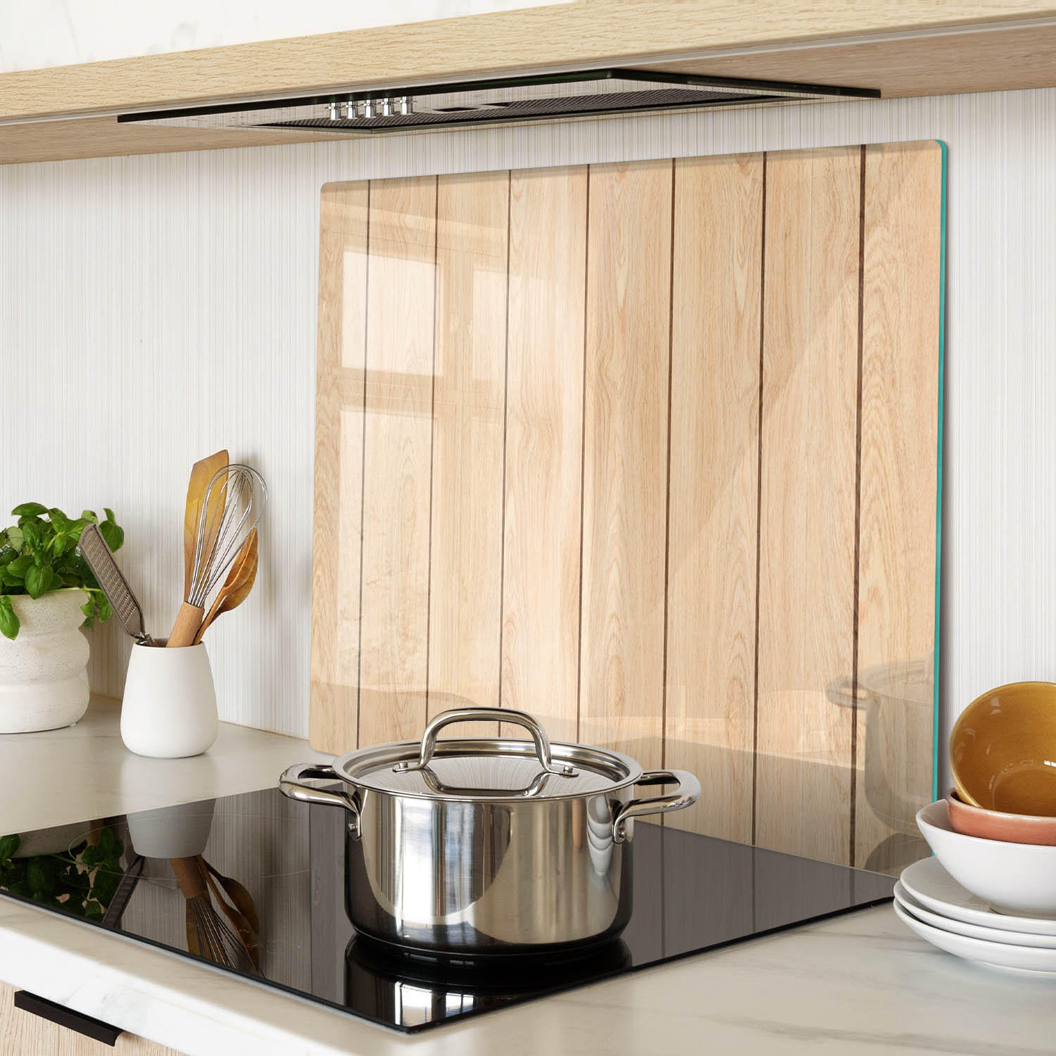 GLASPLATTE 60x52 cm Holz - Beige, Glas (60/0.4/52cm) - TULUP