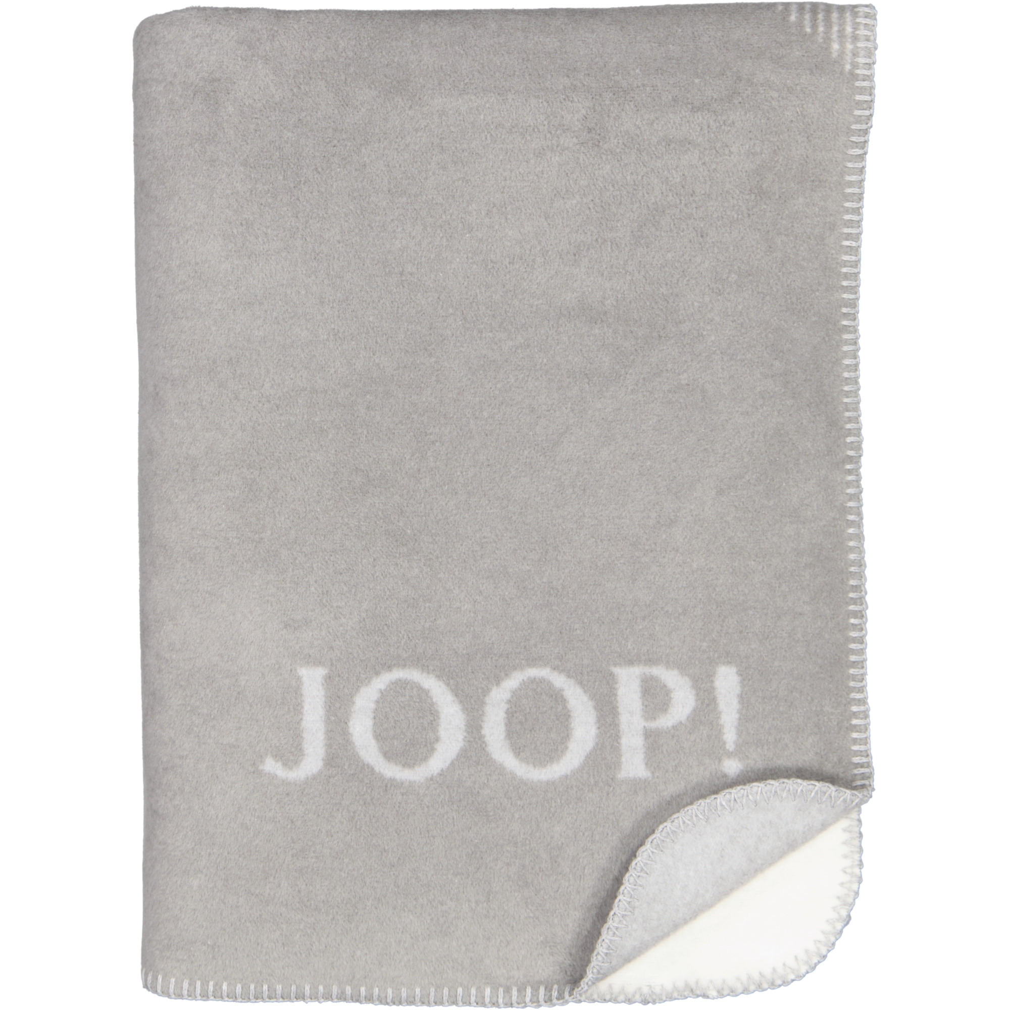 WOHNDECKEN CHECKS SILBER-NATUR - Grau, Textil (150/200cm) - Joop!