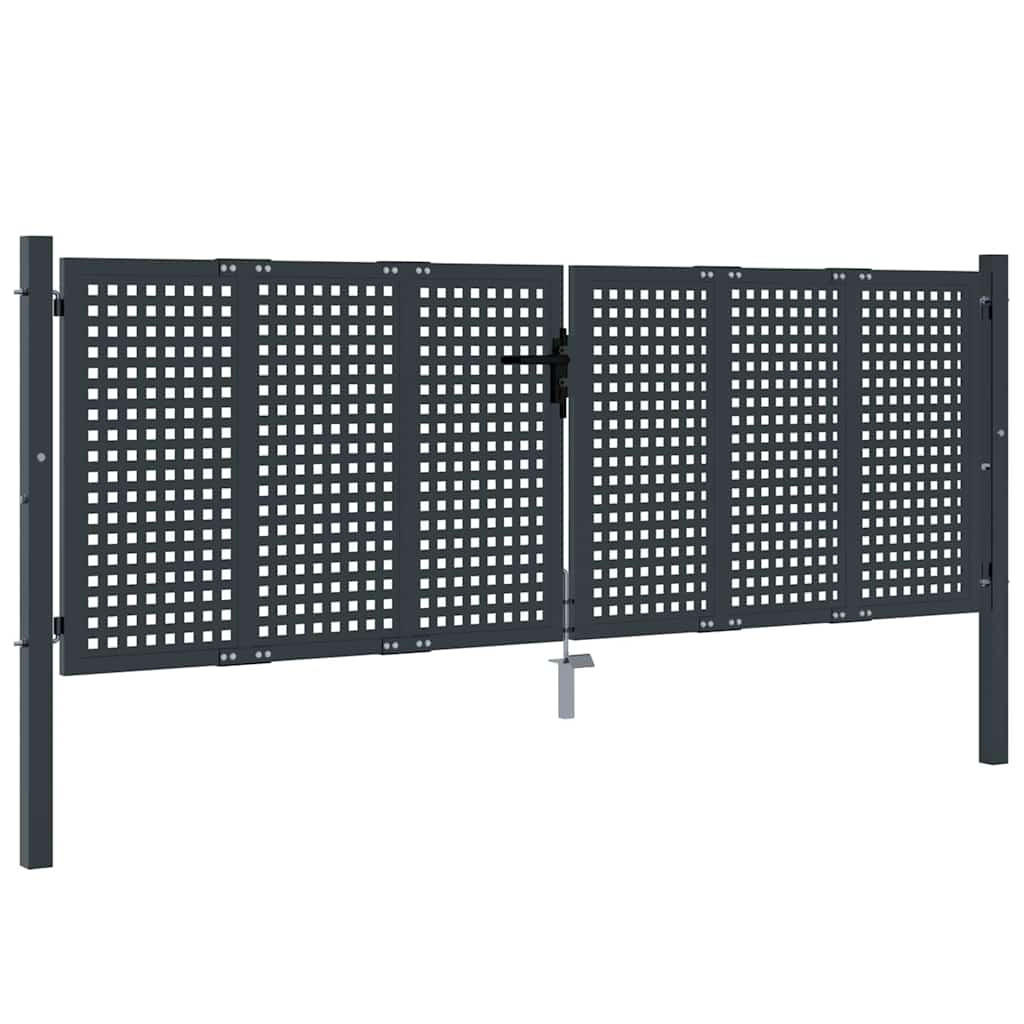 vidaXL Gartentor Anthrazit 6x150 cm