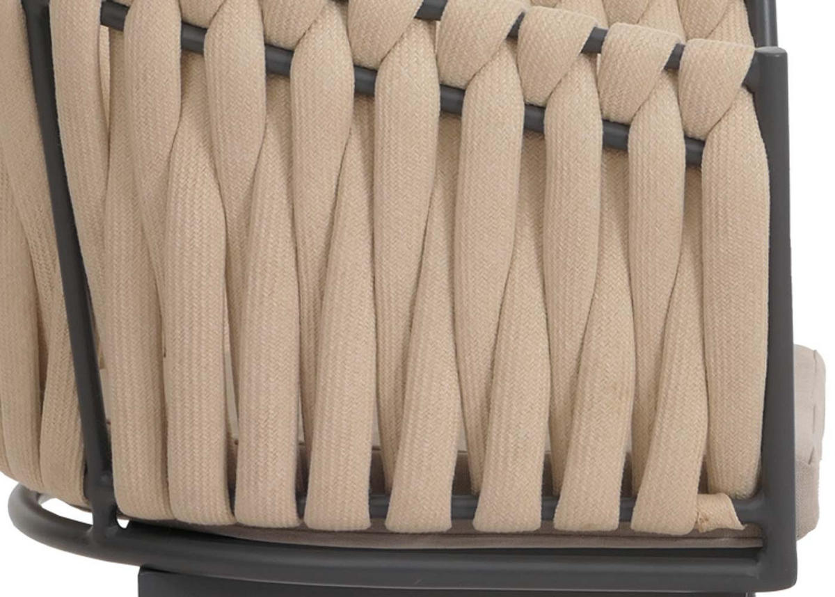 ESSZIMMERSTUHL Cremeweiß, Braun 6er-Set - Weiß/Braun, Textil (61/82/57cm) - MCW