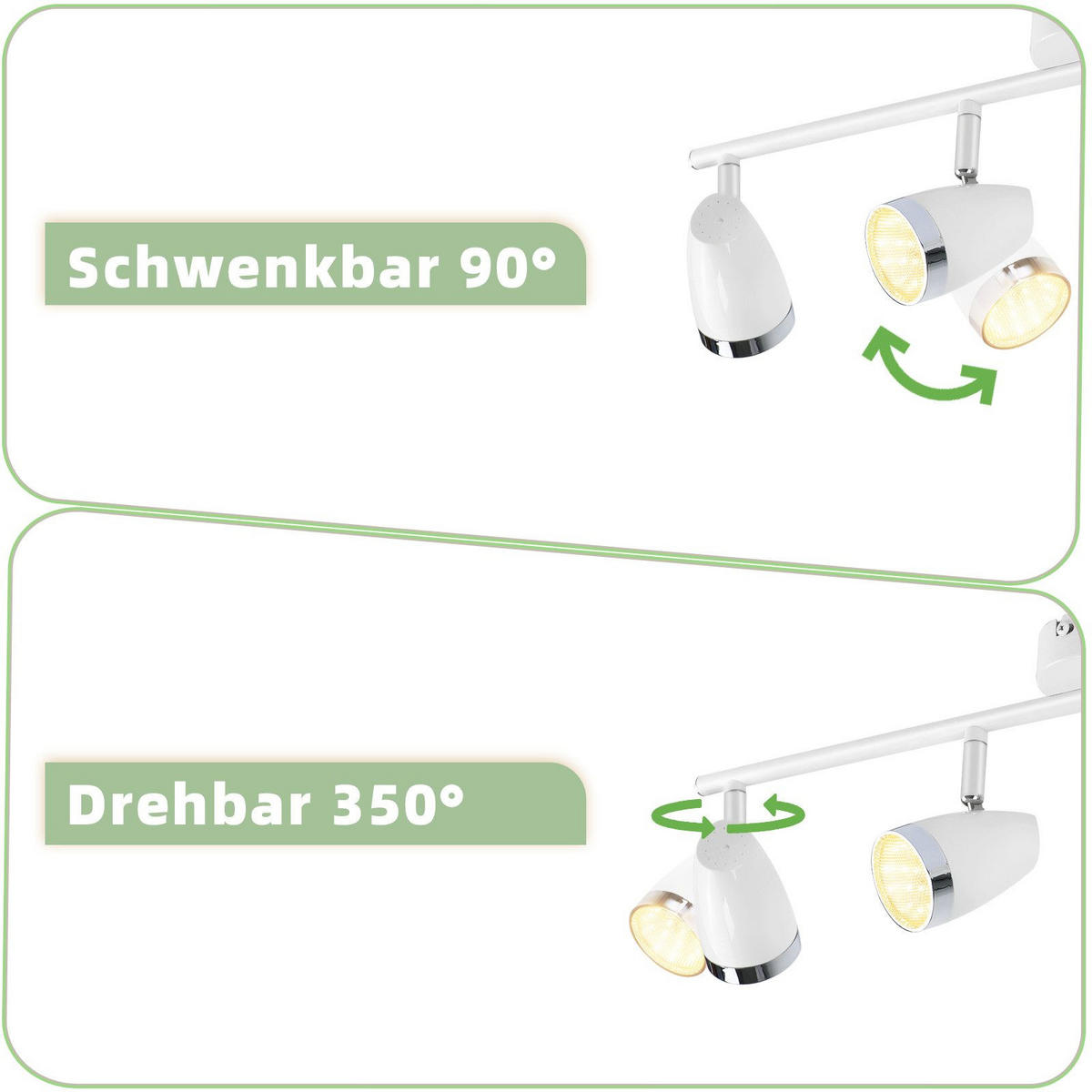 LED-DECKENLEUCHTE Leitch 60/15.5/80cm - Weiß, Metall (60/15.5/80cm) - Nettlife