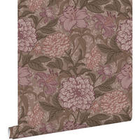 TAPETE Blumenmuster 50 x 900 cm - Lila, Papier (50/900cm) - ESTAhome