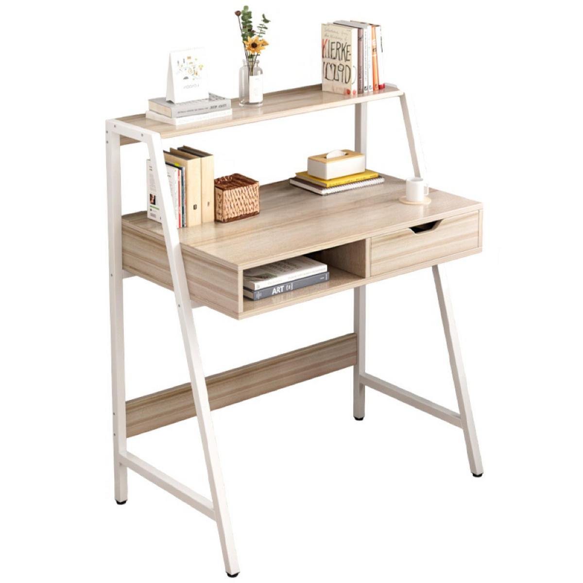 SCHREIBTISCH 81/50/100 cm braun - Hellbraun, Holzwerkstoff (50/81/100cm)