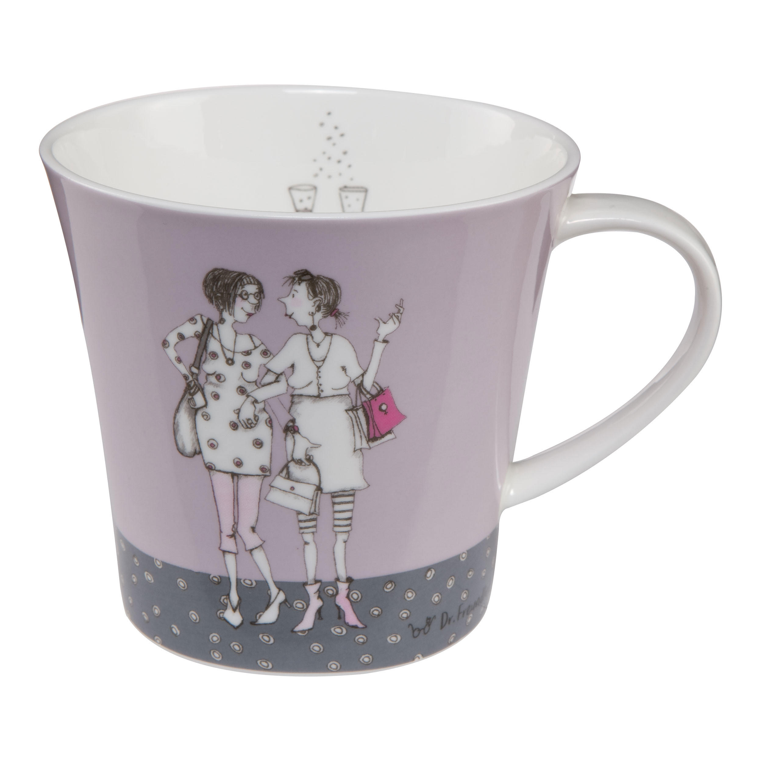 KÜNSTLERTASSE Ziemlich Beste Freundinnen, Barbara Freundlieb, Porzellan, 350 ml, - Multicolor, Keramik (0.35L) - Goebel