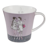 KÜNSTLERTASSE Ziemlich Beste Freundinnen, Barbara Freundlieb, Porzellan, 350 ml, - Multicolor, Keramik (0.35L) - Goebel