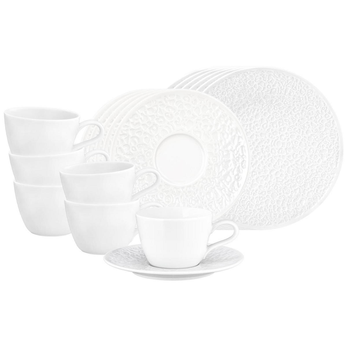 KAFFEESERVICE Nori Home weiß 18er Set - Weiß, Keramik (1/1/1cm) - Seltmann Weiden