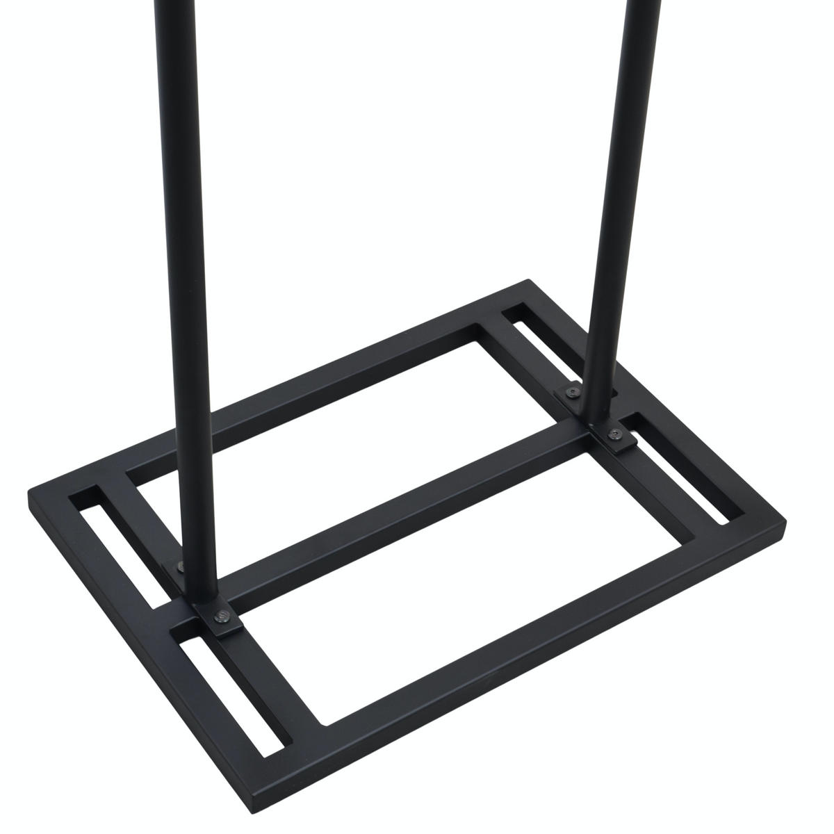 KLEIDERSTÄNDER Fabri2 Schwarz - Schwarz, Metall (35/160/50cm) - LOFT42