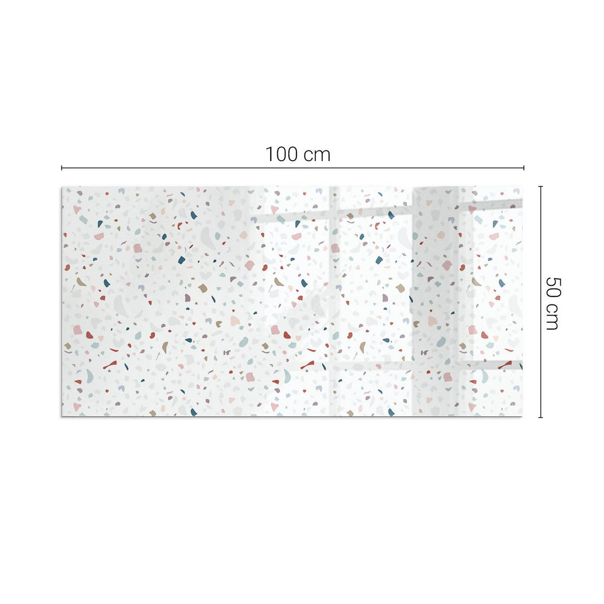 GLASPLATTE für Kamin 100x50 cm Weiß - Weiß, Glas (100/50/0.4cm) - ArtPrintCave